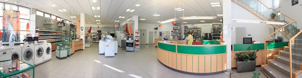 Schauraum und Empfang von Elektro Pasterer in Wiener Neustadt